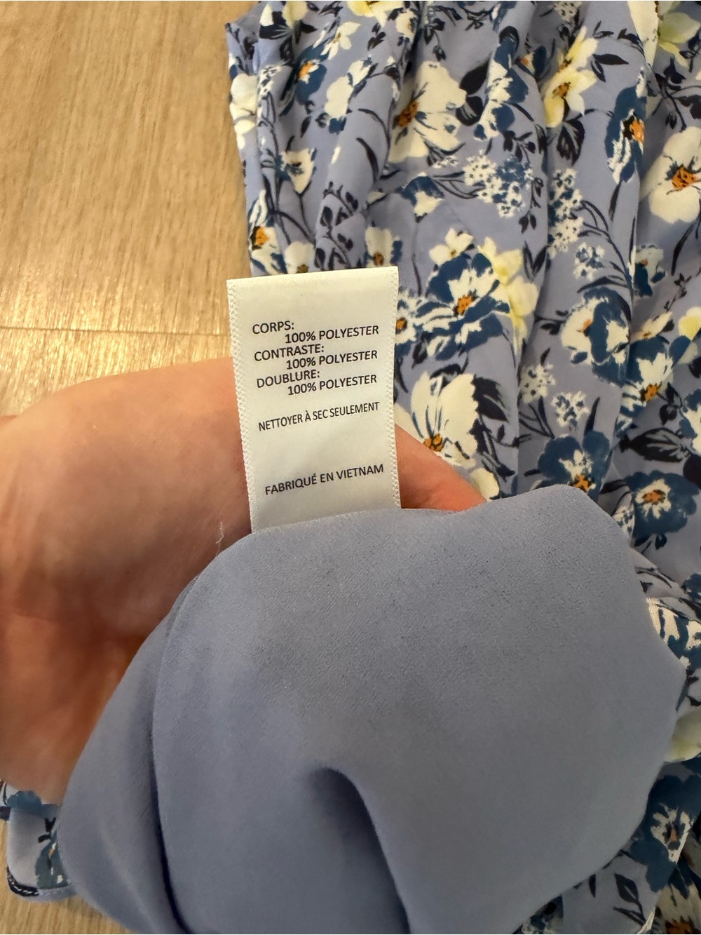 Astr One-Shoulder Blue Floral Ruffle‎ Dress - Picture 13 of 13
